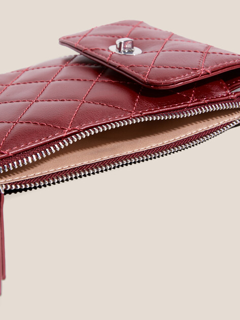 Женская сумка для смартфона TENDANCE, Артикул OU16347, бордовый | 4681153. Ракурс 3