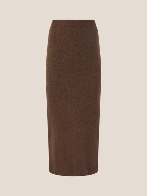 Юбка  миди MAISON DAVID, Артикул TY24006, коричневый | 4682904. Ракурс 6