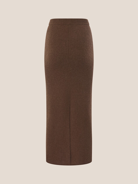 Юбка  миди MAISON DAVID, Артикул TY24006, коричневый | 4682904. Ракурс 7