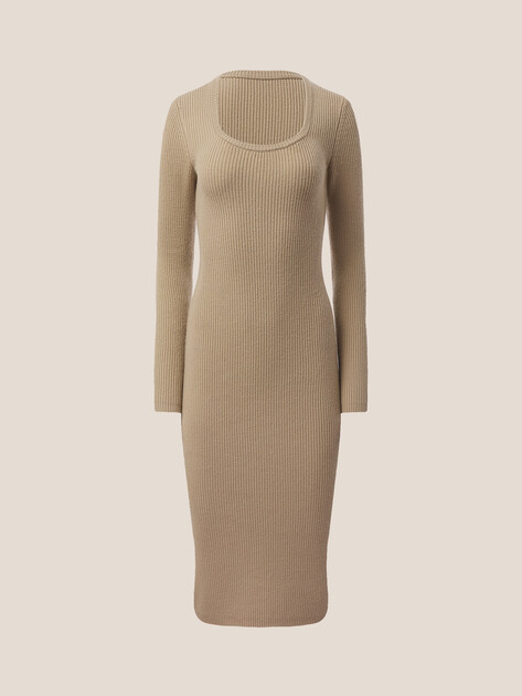 Женское платье MAISON DAVID, Артикул 2024-163, серовато-бежевый | 4684062. Ракурс 6