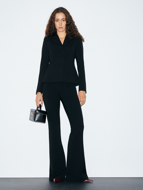 Женский пиджак LUMIQUE, Артикул 2024-609, черный | 4684316. Ракурс 2