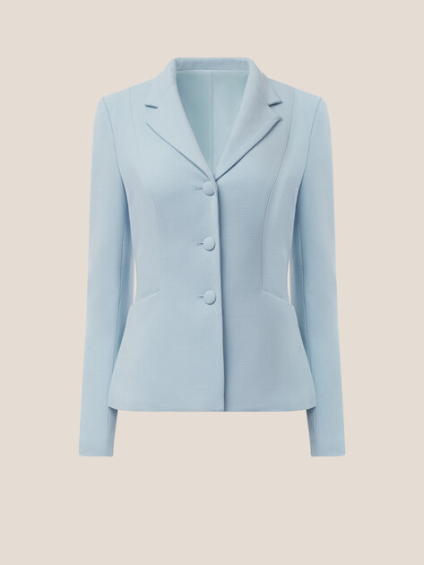 Женский пиджак LUMIQUE, Артикул 2024-609, небесно-голубой | 4684330. Ракурс 6