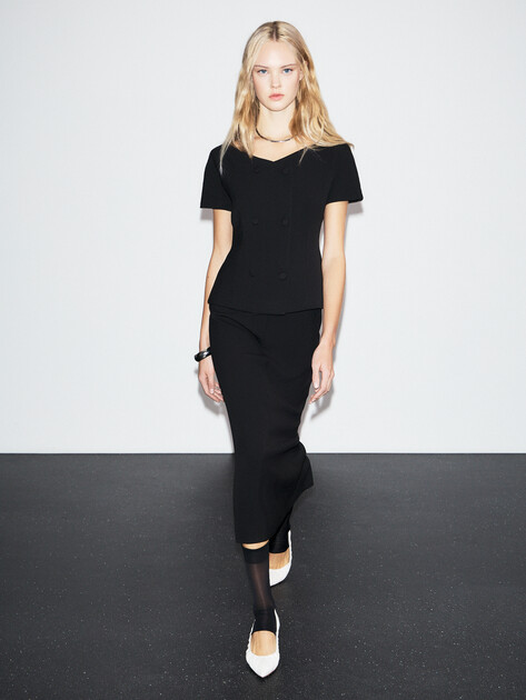 Женский жакет LUMIQUE, Артикул 2024-394, черный | 4684439. Ракурс 2