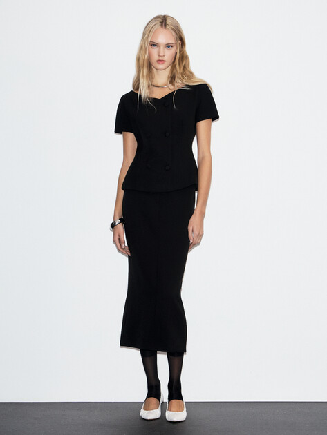 Женский жакет LUMIQUE, Артикул 2024-394, черный | 4684439. Ракурс 5