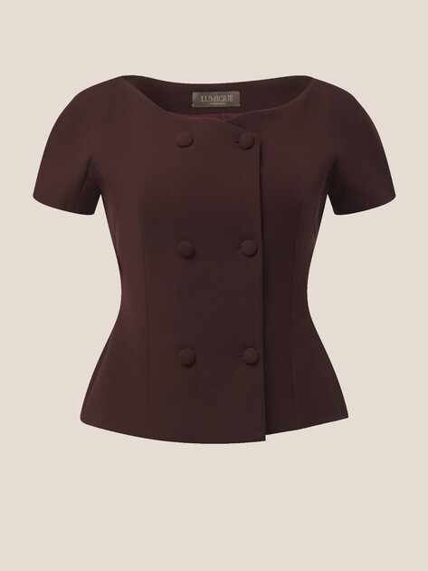 Женский жакет LUMIQUE, Артикул 2024-394, бордовый | 4684453. Ракурс 6