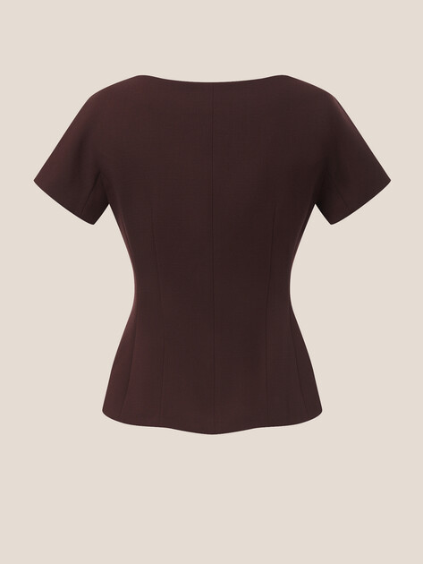 Женский жакет LUMIQUE, Артикул 2024-394, бордовый | 4684453. Ракурс 7