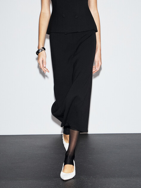 Юбка  миди LUMIQUE, Артикул 2024-395, черный | 4684468. Ракурс 5