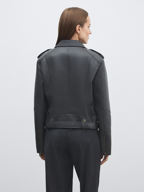 Женская косуха MAISON DAVID, Артикул DEBBY_DR, темно-серый | 4689654. Ракурс 4