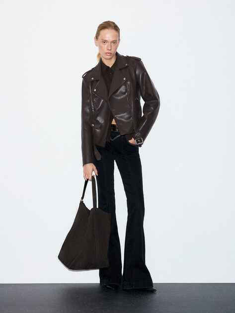 Женская косуха MAISON DAVID, Артикул DEBBY_DR, шоколадный | 4689735. Ракурс 2