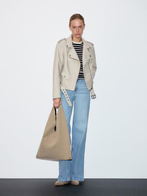 Женская косуха MAISON DAVID, Артикул DEBBY_DR, серо-бежевый | 4689886. Ракурс 2