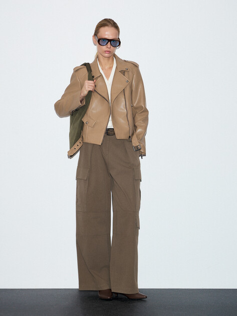 Женская косуха MAISON DAVID, Артикул DEBBY_DR, бежево-коричневый | 4689960. Ракурс 2