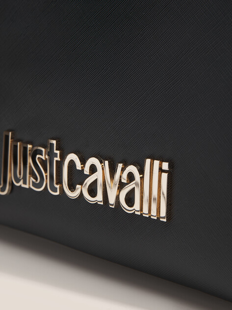 Женская сумка  JUST CAVALLI JC B_METAL LETTERING -STYLE 2, Артикул 79RA4BB2, черный | 4690436. Ракурс 2