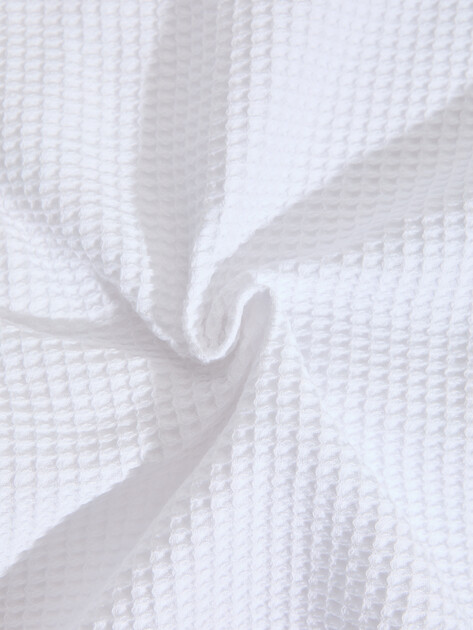 Вафельное банное полотенце 100x150 MAISON DAVID, Артикул Marie ABC 100x150 cm, белый | 4690459. Ракурс 4