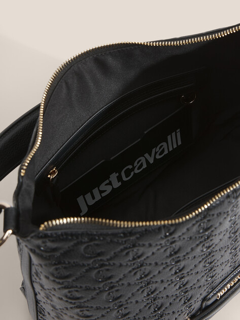 Женская сумка  JUST CAVALLI JC G_ALL OVER GOTHIC - STYLE 5, Артикул 79RA4BG4, черный | 4690561. Ракурс 4