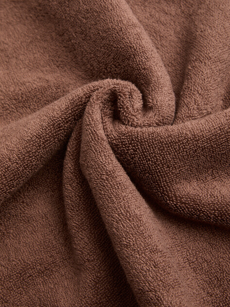 Махровое банное полотенце 70x140 MAISON DAVID, Артикул Jupiter ABC 70x140 cm, пыльно-коричневый | 4690870. Ракурс 4