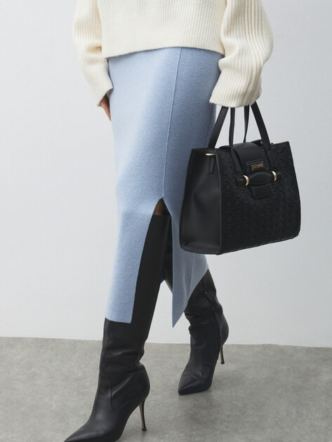 Женский тоут JUST CAVALLI JC G_ALL OVER GOTHIC- STYLE 5, Артикул 79RA4BG5, черный | 4691093. Ракурс 5