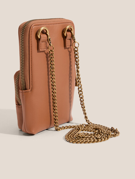 Женская сумка для смартфона JUST CAVALLI JC A _ ICONIC SNAKES - STYLE 14, Артикул 79RA5PA8, светло-коричневый | 4691125. Ракурс 2