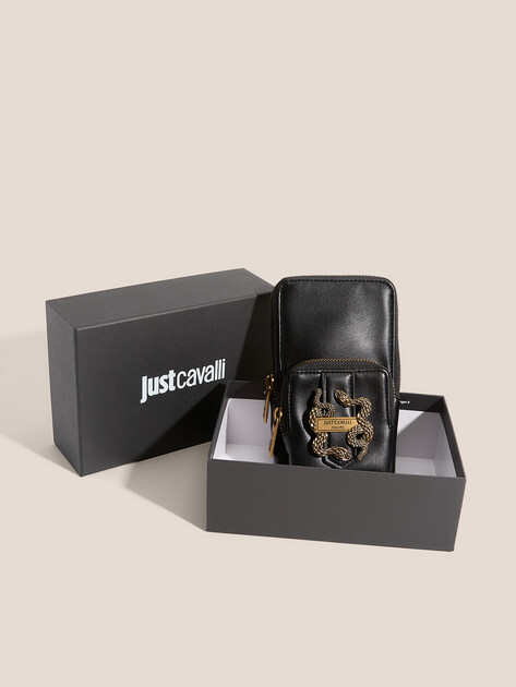 Женская сумка для смартфона JUST CAVALLI JC A _ ICONIC SNAKES - STYLE 14, Артикул 79RA5PA8, черный | 4691149. Ракурс 4 Женская сумка для смартфона JUST CAVALLI JC A _ ICONIC SNAKES - STYLE 14, Артикул 79RA5PA8, черный | 4691149. Ракурс 4