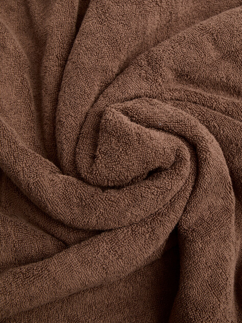 Махровое банное полотенце 100x180 MAISON DAVID, Артикул Jupiter ABC 100x180 cm, пыльно-коричневый | 4691257. Ракурс 4