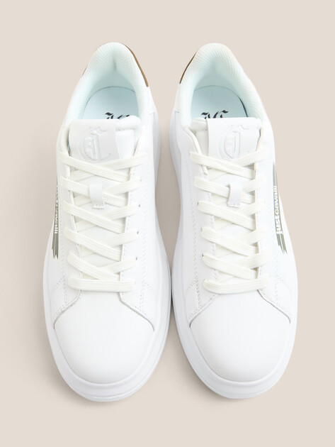 Мужские кеды JUST CAVALLI FONDO URSA DIS. 2, Артикул 79QA3SBF, белый | 4692092. Ракурс 4