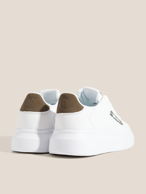 Мужские кеды JUST CAVALLI FONDO URSA DIS. 2, Артикул 79QA3SBF, белый | 4692092. Ракурс 5