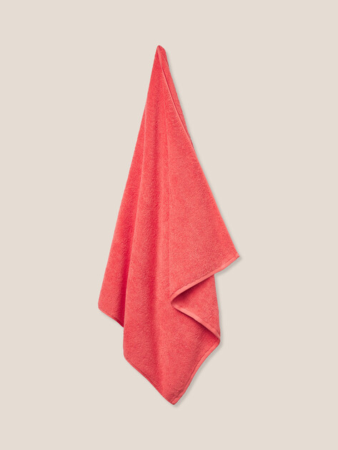 Махровое полотенце-покрывало 100x180 MAISON DAVID, Артикул Charlotte ABC 100x180 cm, коралловый | 4692344. Ракурс 5