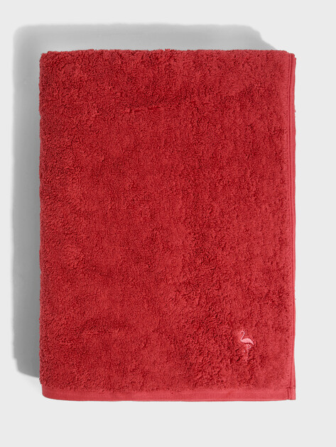 Махровое полотенце-покрывало 100x180 MAISON DAVID, Артикул Charlotte ABC 100x180 cm, красный | 4692382. Ракурс 3