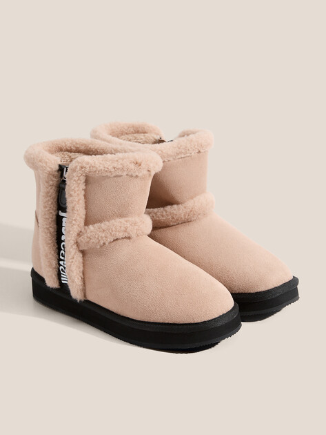 Женские угги JUST CAVALLI FONDO FEATHER, Артикул 79RA3S32, бежевый | 4692783. Ракурс 2