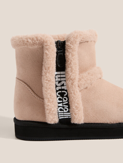 Женские угги JUST CAVALLI FONDO FEATHER, Артикул 79RA3S32, бежевый | 4692783. Ракурс 3