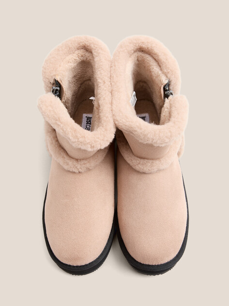 Женские угги JUST CAVALLI FONDO FEATHER, Артикул 79RA3S32, бежевый | 4692783. Ракурс 4