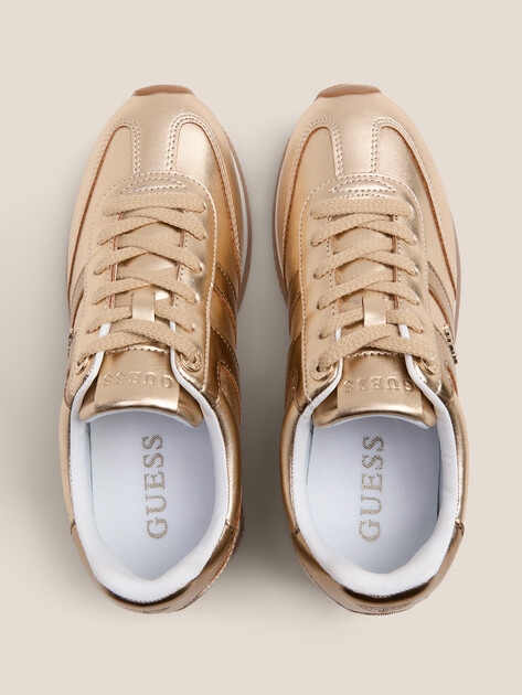 Женские кроссовки GUESS SAPHIA, Артикул FLTSAPLEM12, золотой | 4693541. Ракурс 4