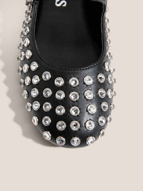 Балетки мэри-джейн GUESS KALIDAL, Артикул FLTKDLELE02, черный | 4693647. Ракурс 3