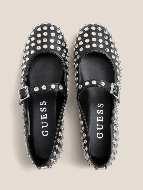 Балетки мэри-джейн GUESS KALIDAL, Артикул FLTKDLELE02, черный | 4693647. Ракурс 4