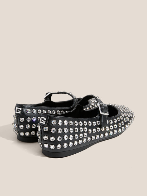 Балетки мэри-джейн GUESS KALIDAL, Артикул FLTKDLELE02, черный | 4693647. Ракурс 5