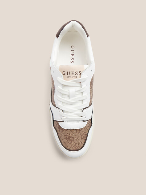 Мужские кеды GUESS WINNO II, Артикул FMJWIILEA12, белый | 4693930. Ракурс 4