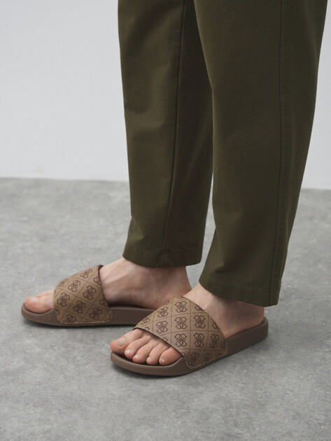 Мужские шлепанцы GUESS TOKYO, Артикул FMJTOKELE19, темно-бежевый | 4694092. Ракурс 6 Мужские шлепанцы GUESS TOKYO, Артикул FMJTOKELE19, темно-бежевый | 4694092. Ракурс 6