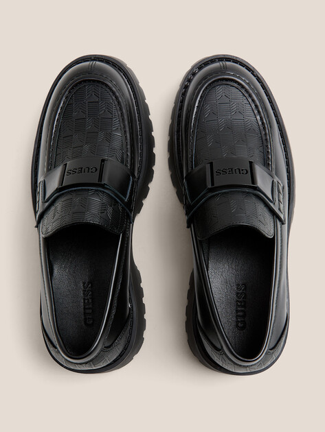Мужские лоферы GUESS GORIZIA II, Артикул FMTGORLEL14, черный | 4694159. Ракурс 4