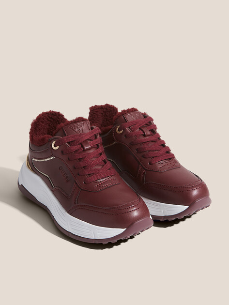 Женские кроссовки GUESS FARREA, Артикул FLFRREELE12, винный | 4696678. Ракурс 2