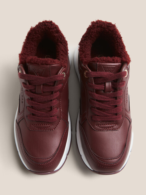 Женские кроссовки GUESS FARREA, Артикул FLFRREELE12, винный | 4696678. Ракурс 4