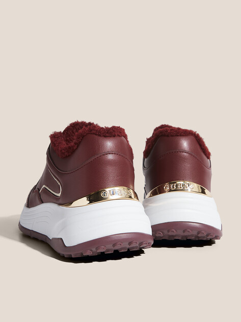 Женские кроссовки GUESS FARREA, Артикул FLFRREELE12, винный | 4696678. Ракурс 5
