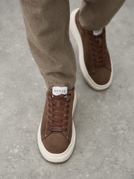 Мужские кеды GUESS ELBA, Артикул FMFLBASUE12, коричневый | 4696802. Ракурс 6 Мужские кеды GUESS ELBA, Артикул FMFLBASUE12, коричневый | 4696802. Ракурс 6