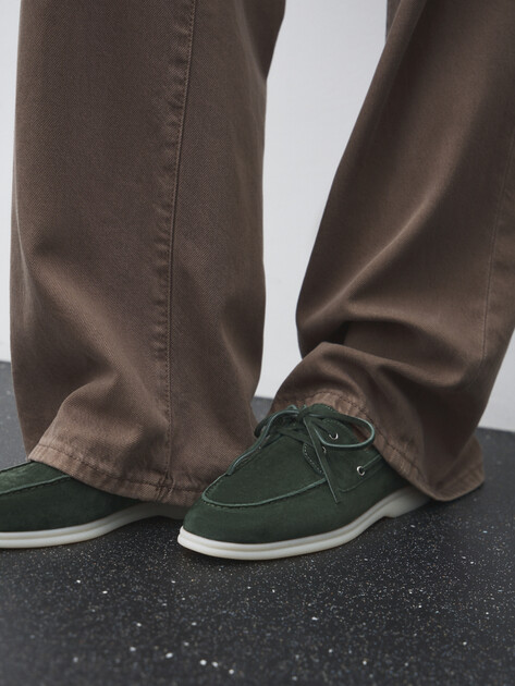 Женские топсайдеры TENDANCE, Артикул YS-2299A-268, зеленый | 4701018. Ракурс 6