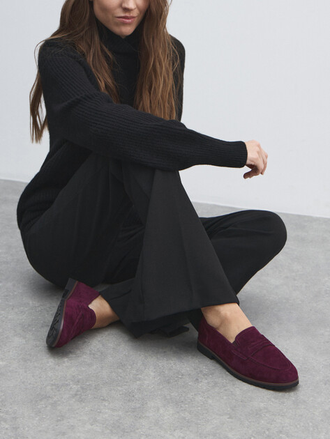 Женские лоферы TENDANCE, Артикул YS-38051XW-X1, фиолетово-бордовый | 4701305. Ракурс 6