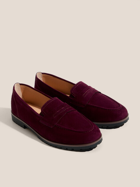 Женские лоферы TENDANCE, Артикул YS-38051XW-X1, фиолетово-бордовый | 4701305. Ракурс 2