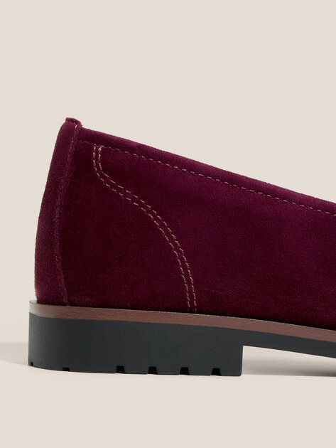 Женские лоферы TENDANCE, Артикул YS-38051XW-X1, фиолетово-бордовый | 4701305. Ракурс 3