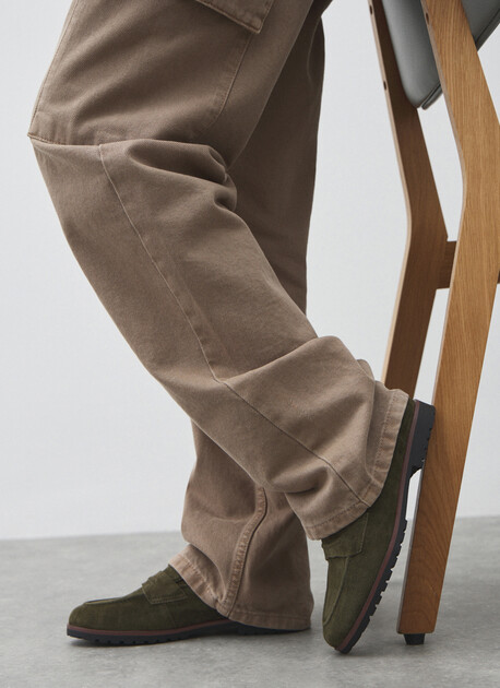 Женские лоферы TENDANCE, Артикул YS-38051A-X1, темный хаки | 4701458. Ракурс 6