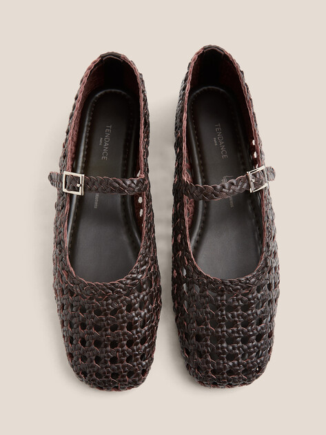 Балетки мэри-джейн TENDANCE, Артикул YS-48263A-15, темно-коричневый | 4701811. Ракурс 4