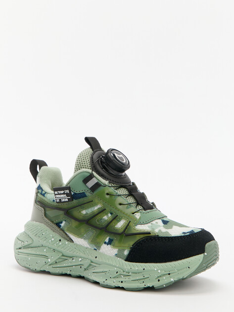 Детские кроссовки КОТОФЕЙ, Артикул 344544-12, зеленый | 4702374. Ракурс 2