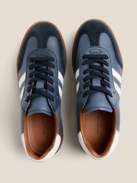 Женские кеды MAISON DAVID, Артикул TM3069F-17-1, серо-синий | 4704204. Ракурс 4