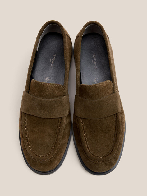 Женские лоферы TENDANCE, Артикул YS-58058A-1, темный хаки | 4704542. Ракурс 4